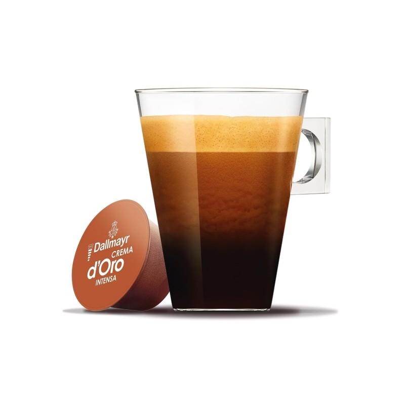 Nescafe Dolce Gusto Dallmayr Crema d'Oro Intensa kava, 16 kapsulių dėžutėje