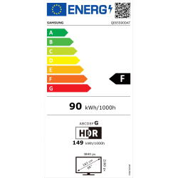 Samsung S90D (QE65S90DATXXH) Televizorius 65'' 4K UHD 3840x2160, Smart TV, Juoda