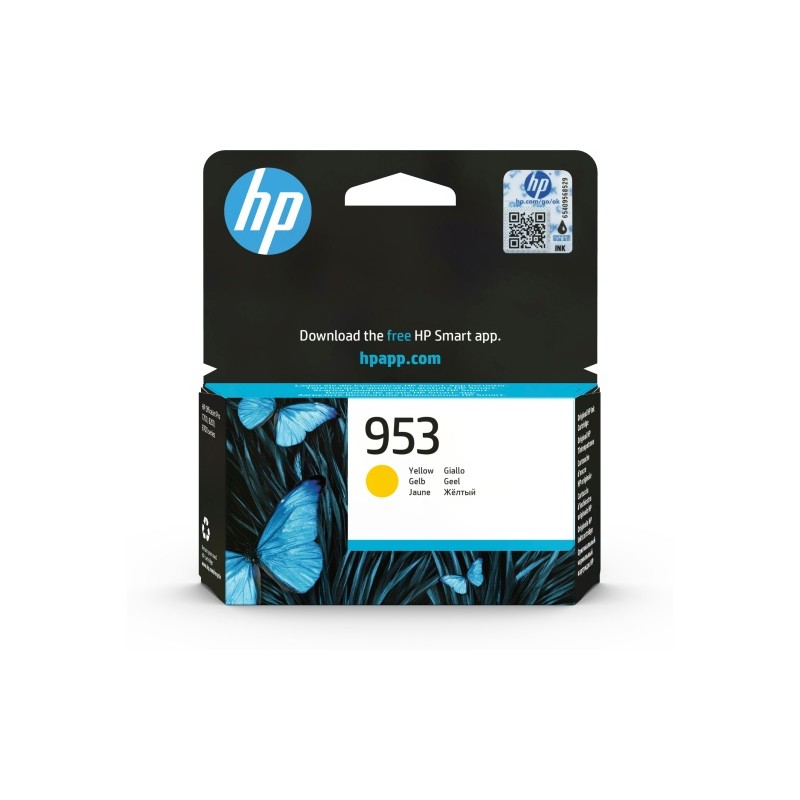 HP 953 (F6U14AE) Rašalinė kasetė, Geltona