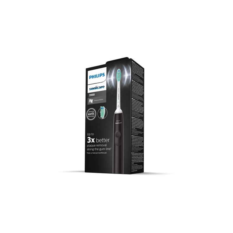 Philips Sonicare 3100 Series HX3671/14 Elektrinis dantų šepetėlis, Juoda