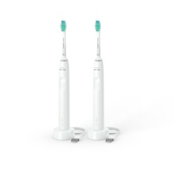 Philips Sonicare 3000 Series HX3675/13 2-pack Elektrinis dantų šepetėlis, Balta