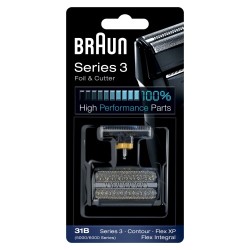 Braun Series 3 31B Atsarginė barzdaskutės galvutė, Juoda