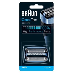 Braun CoolTec 40B Atsarginė barzdaskutės galvutė, Mėlyna
