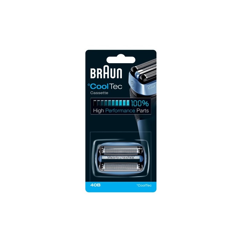 Braun CoolTec 40B Atsarginė barzdaskutės galvutė, Mėlyna