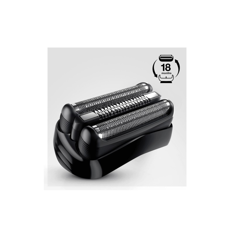 Braun Series 3 21B Atsarginė barzdaskutės galvutė, Juoda