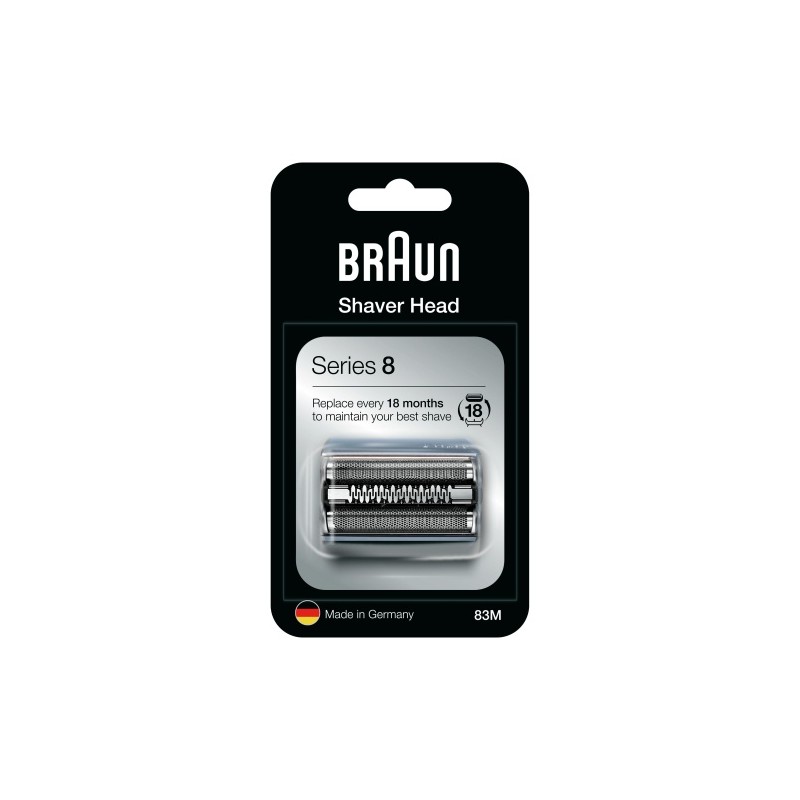 Braun Series 8 83M Atsarginė barzdaskutės galvutė, Sidabrinė