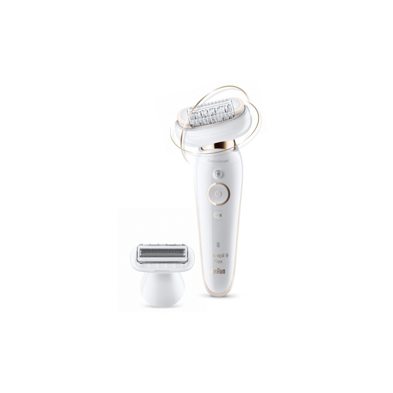 Braun Silk-epil 9 Flex 9-9002 Epiliatorius, Auksinė/Balta
