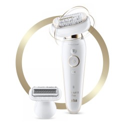 Braun Silk-epil 9 Flex 9-9002 Epiliatorius, Auksinė/Balta