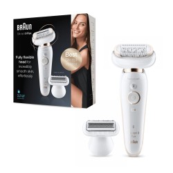 Braun Silk-epil 9 Flex 9-9002 Epiliatorius, Auksinė/Balta