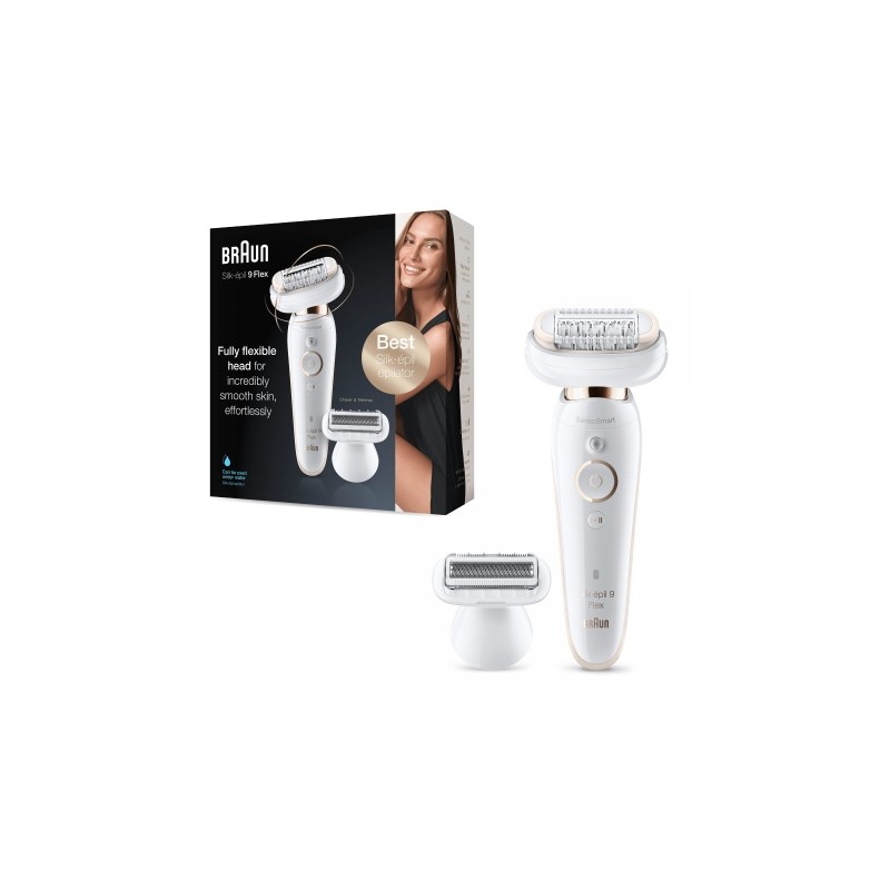 Braun Silk-epil 9 Flex 9-9002 Epiliatorius, Auksinė/Balta