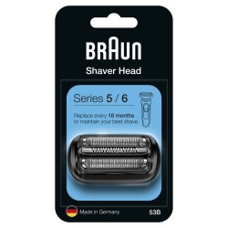 Braun Series 5/6 53B Atsarginė barzdaskutės galvutė, Juoda