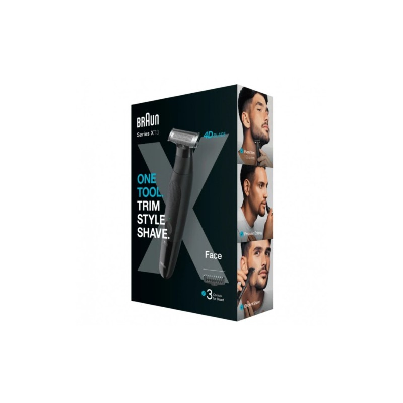 Braun Series XT3 XT3100 Plaukų skustuvas / kirpimo mašinėlė, Juoda
