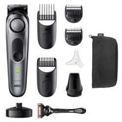 Braun Series 7 BT7420 Plaukų kirpimo mašinėlė, Pilka/Juoda