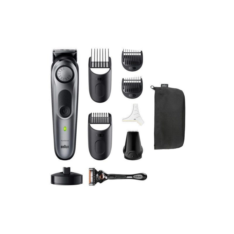 Braun Series 7 BT7420 Plaukų kirpimo mašinėlė, Pilka/Juoda