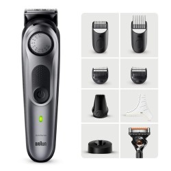 Braun Series 7 BT7420 Plaukų kirpimo mašinėlė, Pilka/Juoda