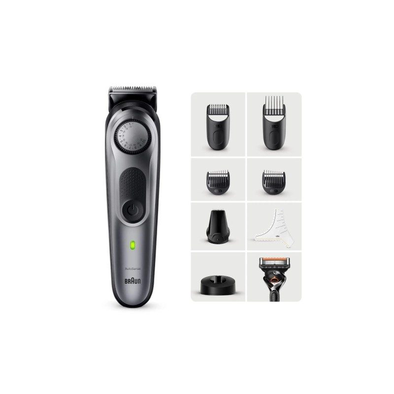 Braun Series 7 BT7420 Plaukų kirpimo mašinėlė, Pilka/Juoda