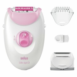 Braun Silk-epil 3 3-031 Epiliatorius, Rausva/Balta