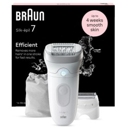 Braun Silk-epil 7 7-041 Epiliatorius, Sidabrinė/Balta