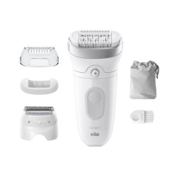 Braun Silk-epil 7 7-041 Epiliatorius, Sidabrinė/Balta