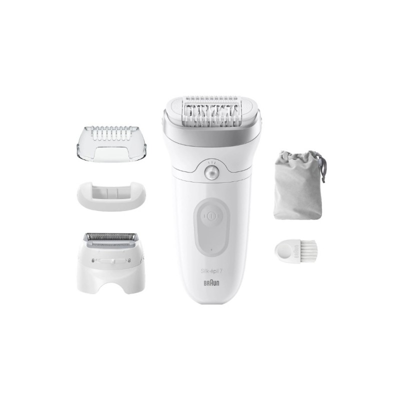 Braun Silk-epil 7 7-041 Epiliatorius, Sidabrinė/Balta