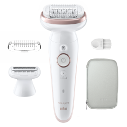 Braun Silk-epil 9 9-030 Epiliatorius, Rausva/Balta