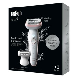 Braun Silk-epil 9 9-030 Epiliatorius, Rausva/Balta