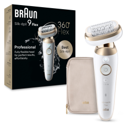Braun Silk-epil 9 9-011 3D Epiliatorius, Auksinė/Balta