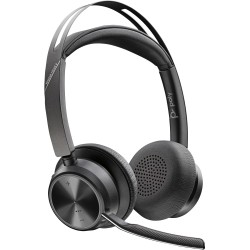 Poly Voyager Focus 2 Belaidės ausinės, Bluetooth, BT700 USB-C Adapter, Charging stand, Juoda