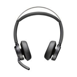 Poly Voyager Focus 2 Belaidės ausinės, Bluetooth, BT700 USB-C Adapter, Charging stand, Juoda
