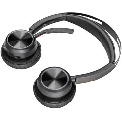 Poly Voyager Focus 2 Belaidės ausinės, Bluetooth, BT700 USB-C Adapter, Charging stand, Juoda