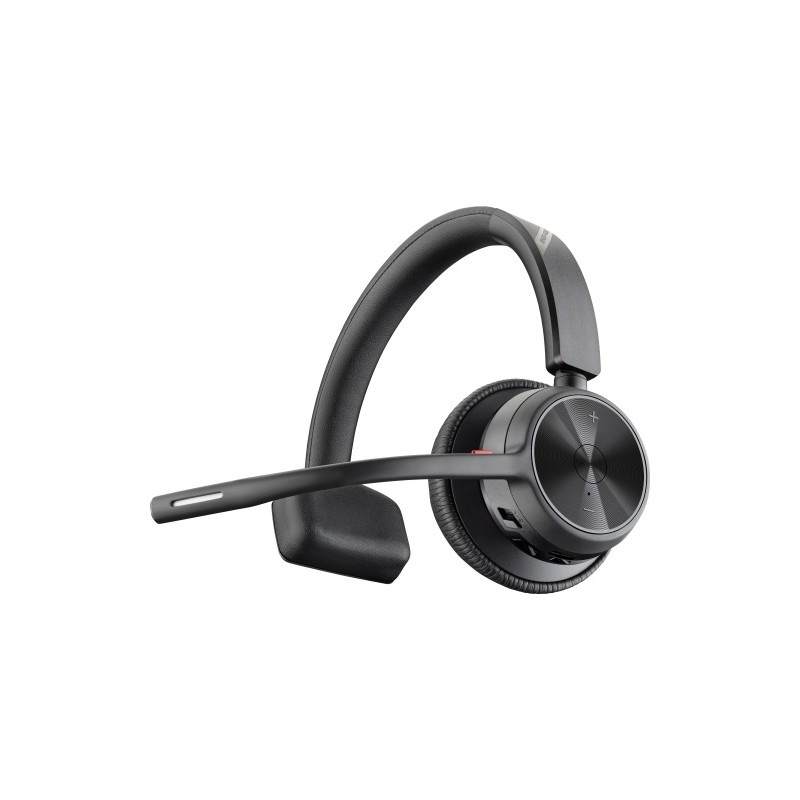 Poly Voyager 4310 Mono Belaidės ausinės, Bluetooth, BT700 USB-C Adapter, Charging Stand, Juoda