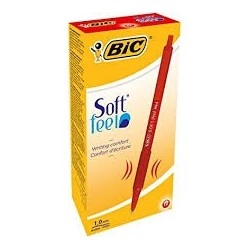 Bic Tušinukas Softfeel Clic 1.0 mm, raudonas, 1 vnt.