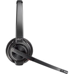 Poly Savi 8220 UC DECT Belaidės ausinės, Bluetooth, USB-A/C Adapter, Charging Stand, Juoda