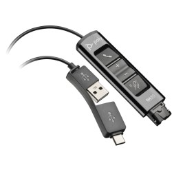Poly DA85 USB į QD Adapteris TAA, Juoda