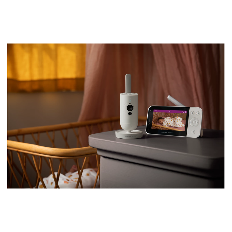 Philips Avent SCD953/26 Mobili auklė FHD 1080p Wi-Fi, Balta/Pilka