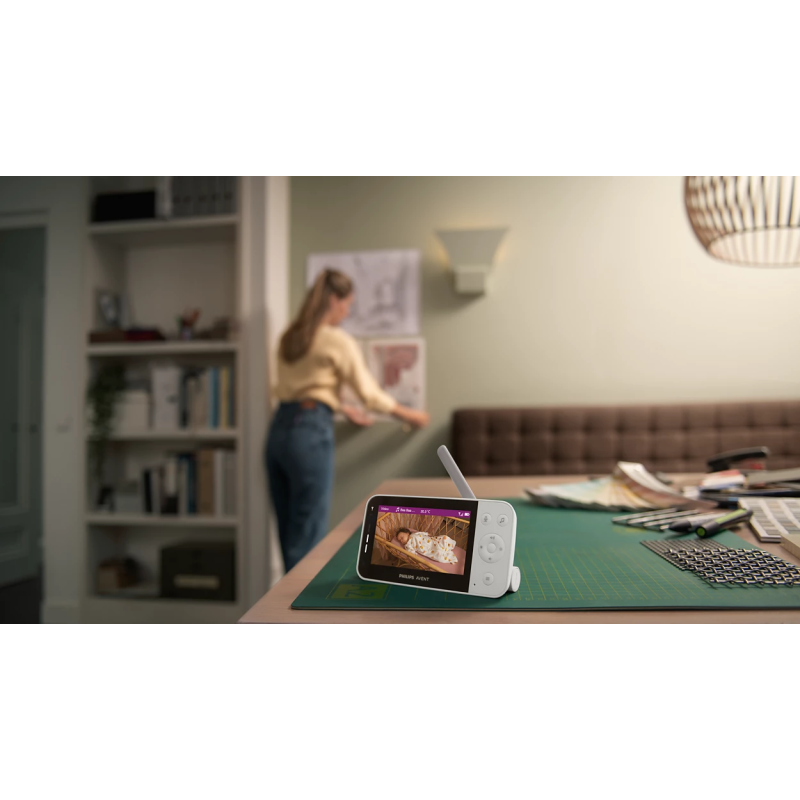 Philips Avent SCD953/26 Mobili auklė FHD 1080p Wi-Fi, Balta/Pilka
