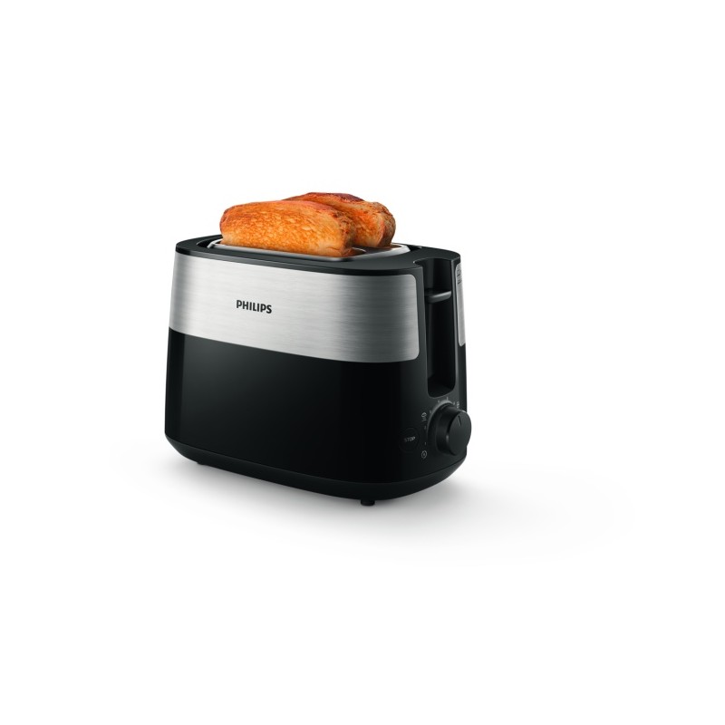 Philips Daily Collection HD2516/90 Skrudintuvas, 830 W, Juoda/Sidabrinė