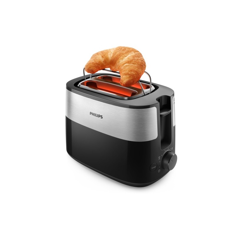 Philips Daily Collection HD2516/90 Skrudintuvas, 830 W, Juoda/Sidabrinė