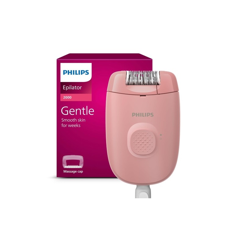 Philips 2000 Series BRE227/00 Laidinis epiliatorius, Rausva