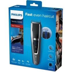 Philips 5000 Series HC5650/15 Plaukų kirpimo mašinėlė, Juoda/Sidabrinė