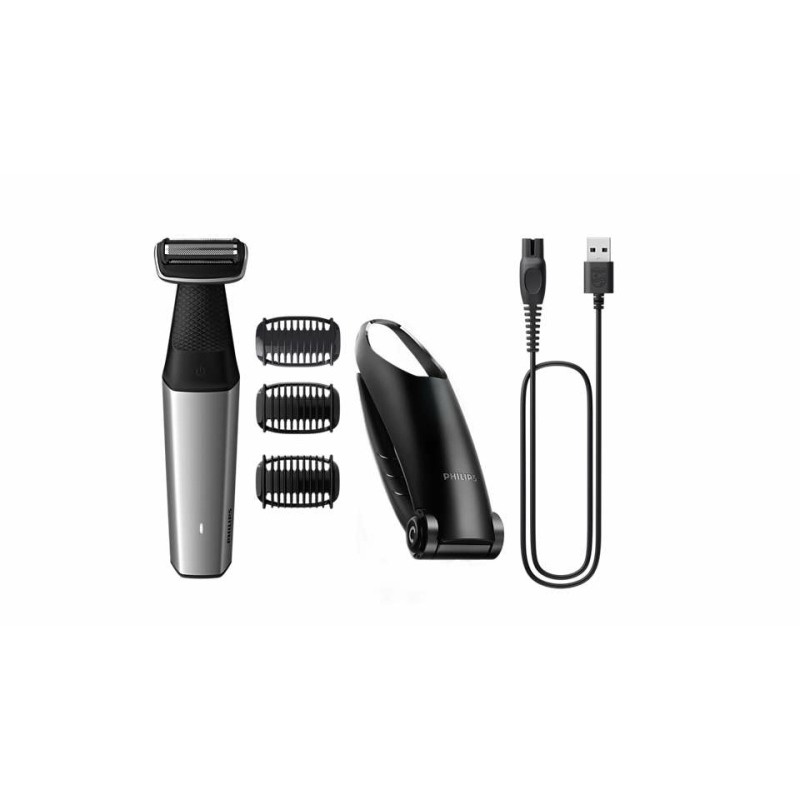 Philips Bodygroom 5000 Series BG5021/15 Kūno plaukų skustuvas / kirpimo mašinėlė, Juoda/Sidabrinė