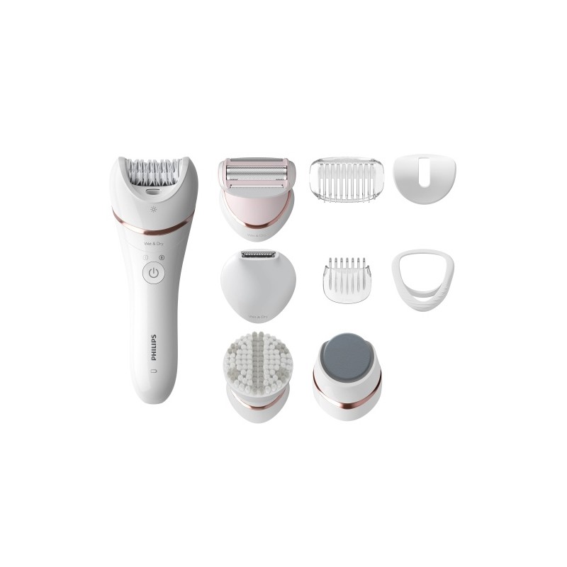 Philips 8000 Series BRE740/10 Epiliatorius, Balta