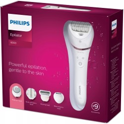 Philips 8000 Series BRE740/10 Epiliatorius, Balta