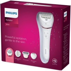 Philips 8000 Series BRE740/10 Epiliatorius, Balta