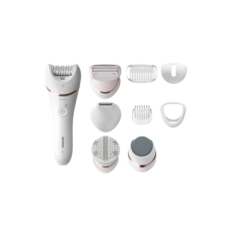 Philips 8000 Series BRE740/10 Epiliatorius, Balta