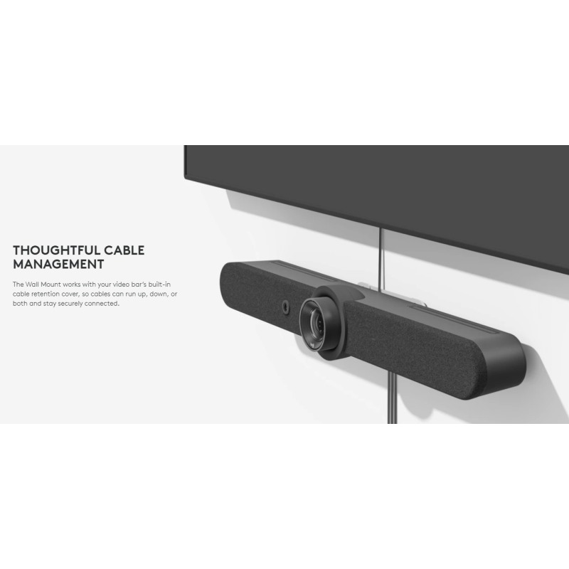 Logitech 952-000044 Sieninis laikiklis vaizdo konferencijų sistemai Rally Bar, Rally Bar Mini, Balta