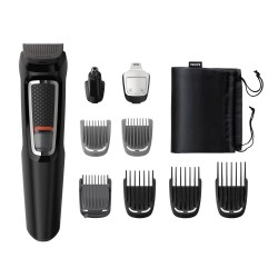 Philips Multigroom 3000 Series MG3740/15, 9-in-1 Plaukų kirpimo mašinėlė, Juoda
