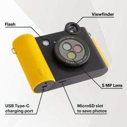 Kodak SMILE+ Momentinis fotoaparatas, 2x3'', Juoda