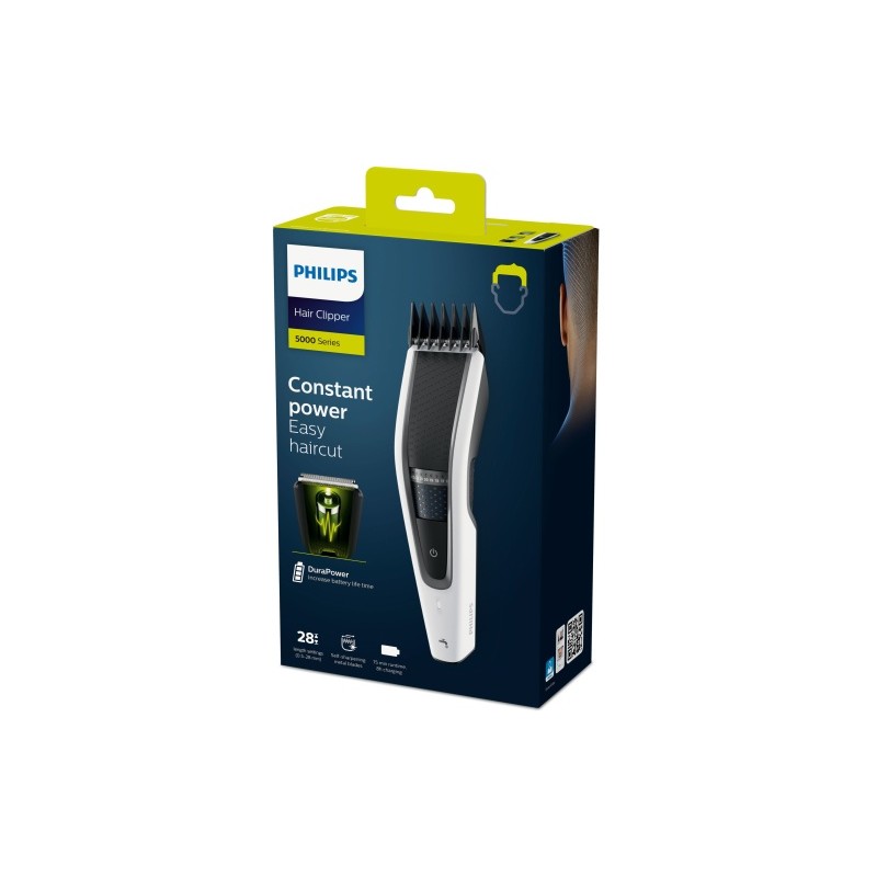 Philips 5000 Series HC5610/15 Plaukų kirpimo mašinėlė, Juoda/Balta