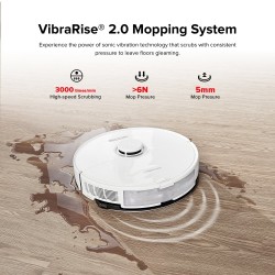 Roborock S8 Dulkių siurblys robotas, Balta
